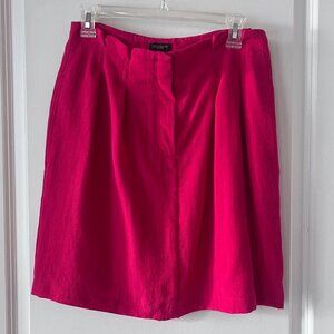 Ann Taylor Factory Pink Linen Pencil Skirt